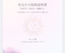 タロットであなたの取扱説明書を作りますます MBTI×12タイプ性格占い×タロットで自分をもっと深く知る イメージ2