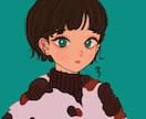 可愛くてオシャレなアイコンを描きます ☆少しレトロな目を引くアイコンで差別化できる！ イメージ1
