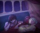 雰囲気のある1枚絵を描きます 単体から複数人まで、仄暗い雰囲気の絵を得意としています！ イメージ2