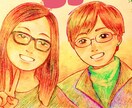 カラフルな似顔絵を描きます デジタル又はアナログであなたの似顔絵をカラフルに描きます。 イメージ1