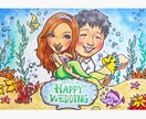 結婚式、結婚される友人のプレゼントにオススメします 結婚式で飾るウェルカムボードとしてご利用いただけます！ イメージ3