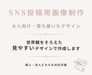 SNS投稿用画像を作成します 世界観をそろえた、見やすいデザインで作成します イメージ1