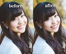 SNS用の写真、ナチュラルに加工します 別人になり過ぎない加工致します！ イメージ1