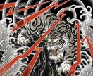 タトゥーイラスト描きます ブラック&グレーの和風イラストで静かなかっこよさを描きます イメージ7