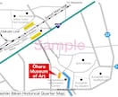 英語の地図・案内図を作成します -- イラストレーターで印刷物やホームページに使える画像 イメージ4