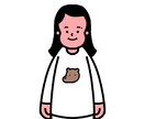 シンプルでユニークなイラストをご提供いたします SNSアイコン・グッズなど、用途に合わせたオリジナルイラスト イメージ2
