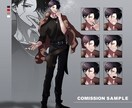 立ち絵制作します TRPG等にお使い頂けるキャラクター立ち絵を制作します イメージ3