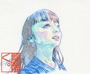 原画もプレゼント♡個性的な色鉛筆の似顔絵かきます リアル過ぎない似顔絵でカジュアルに気持ち伝えてみませんか？ イメージ6
