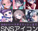 かわいいからかっこいいまでSNSアイコン制作します あなたの魅力を引き出す高品質アイコンをご提供 イメージ1
