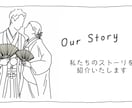結婚式プロフィールムービー【イラスト風】作ります 【大人気商品・DVD発送無料】ココナラ実績100組越え！ イメージ6