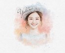 写真をリアルで優しい水彩画風アイコンに加工します 水彩画似顔絵風アイコン♡プレゼントやおうちに飾る1枚にも♡ イメージ2