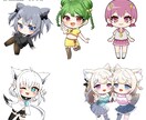 商用利用ok!ミニキャラ描きます アイコンやグッズ、スタンプ等にぴったりなミニキャラ描きます！ イメージ3