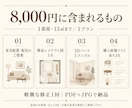1部屋のインテリアを3Dパース付きでご提案します 家具配置と配色を整理。寝室・書斎・リビングの模様替えに イメージ2