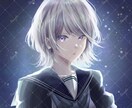 綺麗で可愛いアニメ風塗りイラストを描きます アイコン・動画用・1枚絵などお描きします！ イメージ2
