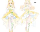 VTuberのパーツ分けイラスト制作します 透明感のある可愛い少女らしいイラスト制作いたします イメージ4