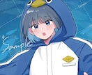 可愛いイラスト/アイコンを制作いたします アニメ塗り/厚塗り風イラスト描きます イメージ2