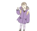 SNSアイコンに！大切な人のイラスト描きます ご本人・お子さま・ご家族…大切な人の似顔絵をイラストに！ イメージ5