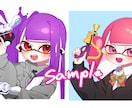 かっこいい！かわいい！イラストを作成します SNSのアイコンやプレゼント用など幅広くお受けします！ イメージ7