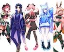 クオリティの高いキャラクター立ち絵制作いたします Vtuber立ち絵、IRIAM用のキャラクターイラスト！ イメージ1