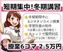 高校生の冬期講習！プロ講師が楽しく勉強を教えます オンライン授業6コマ＋学習計画の作成＋チャットで質問対応◎ イメージ1