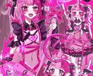 修正無制限∞詰め込み4点セット描きます 商用利用◎衣装・キャラクターデザイン承ります イメージ1