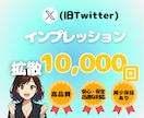 X(旧Twitter)のインプ数1万回～増やします インプレッション増やします。無料保証あり◎振り分けOK！ イメージ1