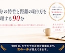 自分の特性と距離の取り方を整理します あなたのコミュニケーションの取り方の特性を可視化します イメージ1