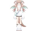 キャラクターデザインからモデリングまで制作します Vtuberになりたい方、配信の設定までサポートできます。 イメージ1