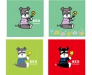ペットを可愛いキャラクターに！写真を元に描きます アイコンやオリジナルグッズのイラストに使えます イメージ3