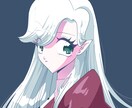 アイコン用！90年代テイストの美少女描きます 今の流行とはまた違って個性的！あなただけの美少女描きます イメージ1