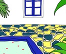 はがきサイズのイラストを制作します 年賀状・喪中はがき挿し絵、ブログの挿入画像などご相談乗ります イメージ2