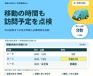 移動時間を考慮し訪問予定を点検する道具を制作します 次の訪問までの空き時間と必要時間を比較 イメージ1