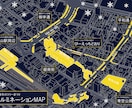 3Dのシンプルでわかりやすい地図を作成します パリの建築デザイナーによる３D案内図 イメージ2