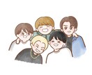 ゆるっと可愛い人物イラストやアイコン描きます 推しや自分をデフォルメしたアイコンで可愛く！ イメージ5
