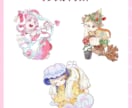 可愛いデフォルメキャラを制作いたします グッズやアイコンに適したイラストを作成いたします! イメージ4