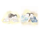 ほんのり優しいカラーで思い出を彩るイラスト描きます 【今だけ価格】記念日・家族写真・カップル・アイコン等 イメージ7