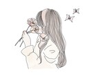 シンプルな線画イラストを描きます 思い出を形に、イラストにしてみませんか♡ イメージ9