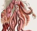 人外男性キャラデザイン・厚塗り立ち絵制作します ダークで幻想的なキャラクターをデザインから制作 イメージ10
