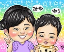 最短当日納品!デジタルの可愛い似顔絵を描きます キラキラPOPでカラフルな背景で可愛いです! イメージ3