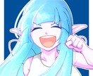 SNSのアイコン等、イラストを承ります 2頭身のキャラクターならお任せください！ イメージ3