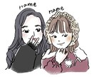 ほんわかゆるっと可愛い似顔絵描きます 【手描き風デジタル】SNSアイコン、記念日、プチギフトに❤︎ イメージ2