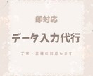 データ入力・事務作業を丁寧に対応します 丁寧かつ正確にデータ入力・事務作業を代行いたします イメージ1