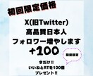 x日本人高品質フォロワー増やします X(旧Twitter)日本人高品質フォロワー+100します イメージ1