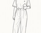 即納】おしゃれな線画イラスト描きます スピード重視で対応させていただきます！ イメージ5