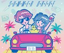 シティポップ・レトロイラスト描きます シティポップ・80'sヴェイパーウェイブ風イラスト イメージ2