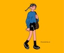 お気に入りのお洋服をイラストにします SNSアイコンや記念日にいかがでしょうか◎ イメージ1