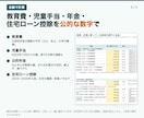 教育費・年金も自動計算！ライフプラン表を提供します 家族6人・100歳まで、将来のお金を年ごとに見える化 イメージ4