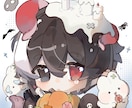 新規出品記念20%offキャライラストを制作します SDアイコンから等身イラストまで、丁寧に可愛く仕上げます イメージ1