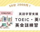 2,000円(1回50分)で英語学習支援いたします 英検やTOEIC受験の準備、最終確認などにどうぞ！ イメージ1