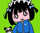 商用OK◆ポップで楽しい♪誰でもキュートに描きます 修正無制限！小物やロゴも追加料金なし！ イメージ2